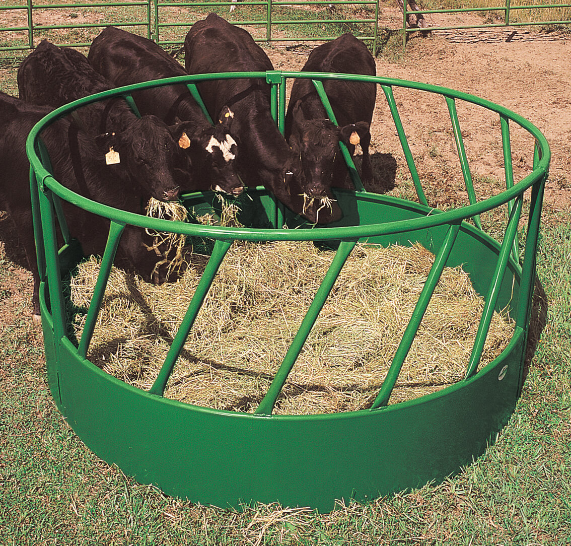 Slant Bar Round Bale Feeder